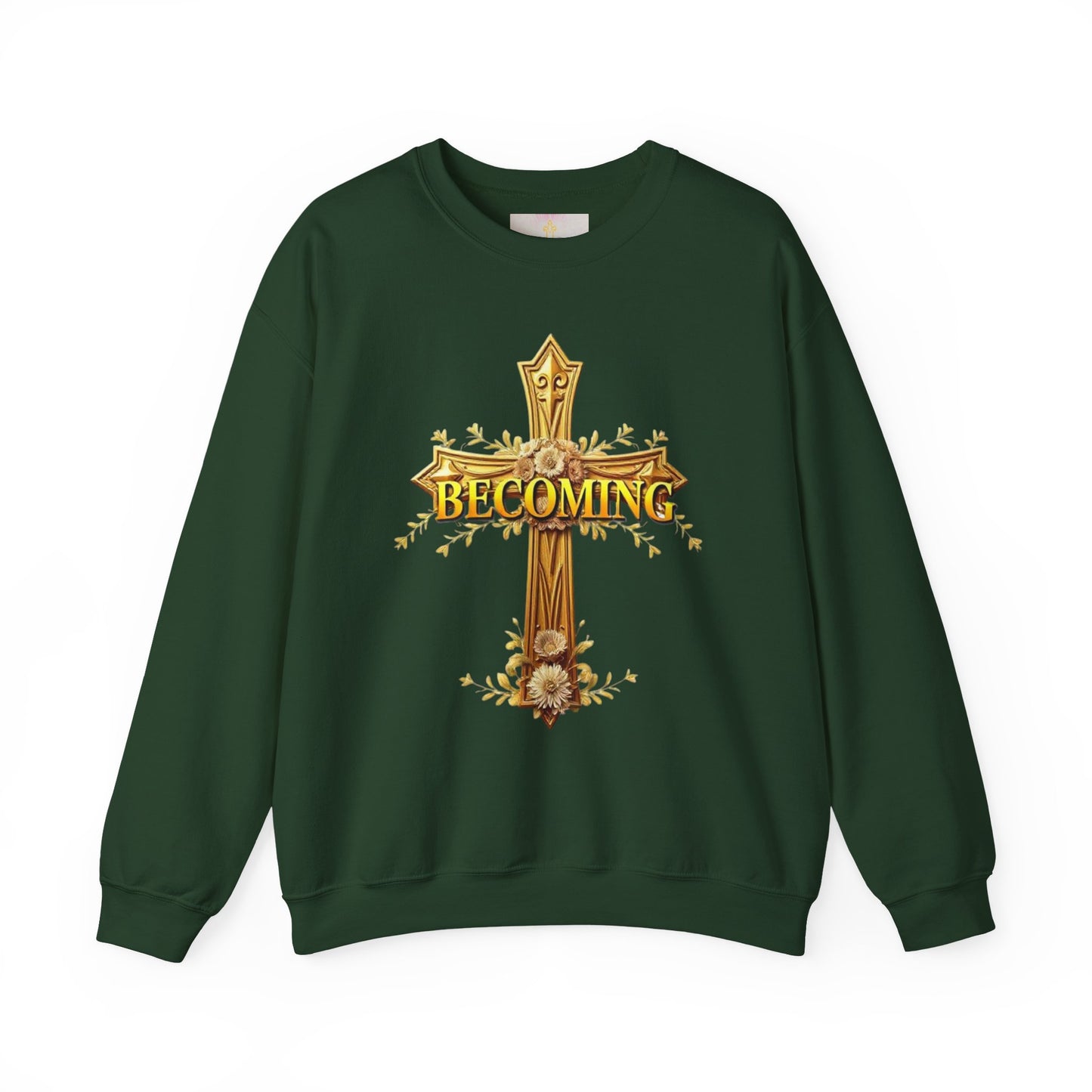 Becoming - Women’s Christian Sweatshirt (Light Lettering)