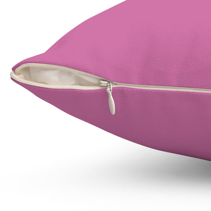 Soaring in Faith in Pink – Gold Cross & Doves Throw Pillow