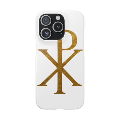 White Chi Rho Snap Case for iPhone – The Way, Truth & Life