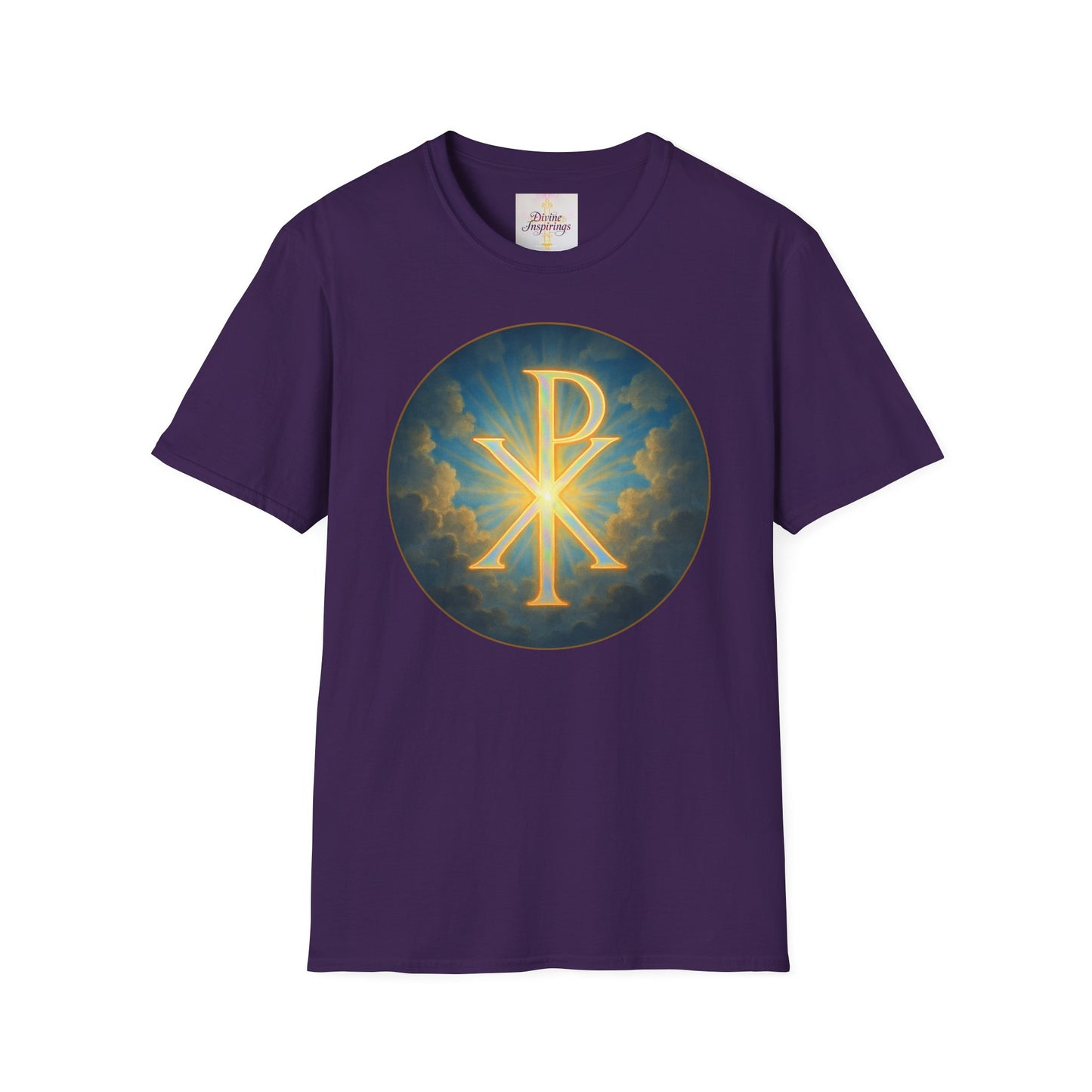 Women’s Christian T-Shirt with Chi Rho – Timeless Symbol of Faith Tee