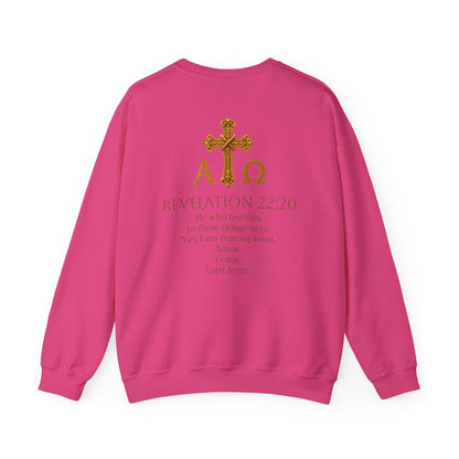 “Soon” Cross Women’s Sweatshirt – Wrapped in Hope