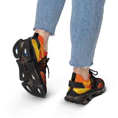 Refined in Fire – Men’s Flames Design Sneakers