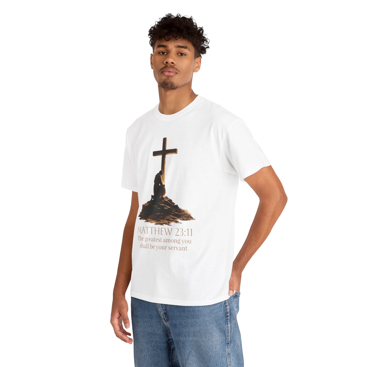 Humble Servant - Men's Christian T-Shirt (Front Design)