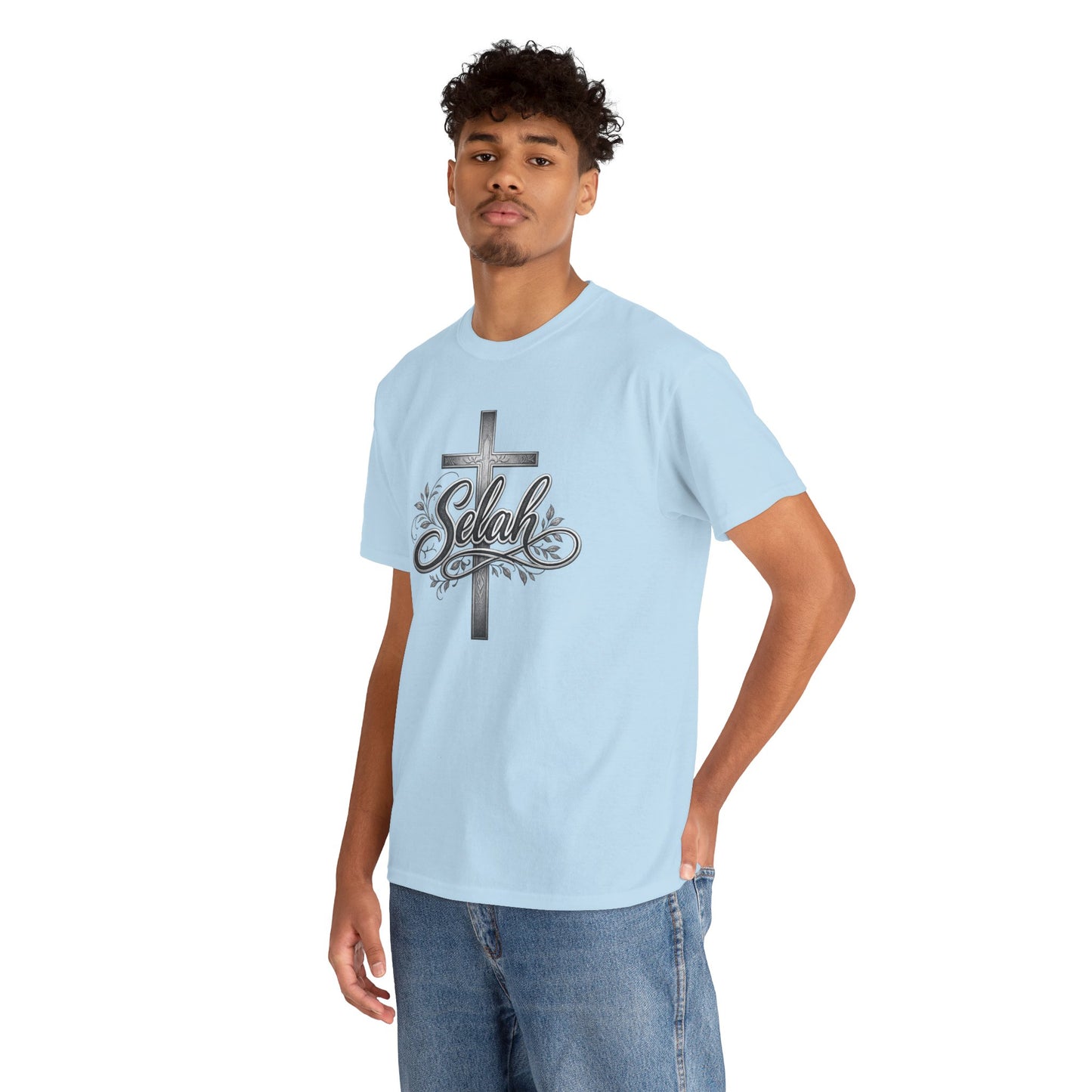 Selah Cross Tee — Men's Christian T‑Shirt