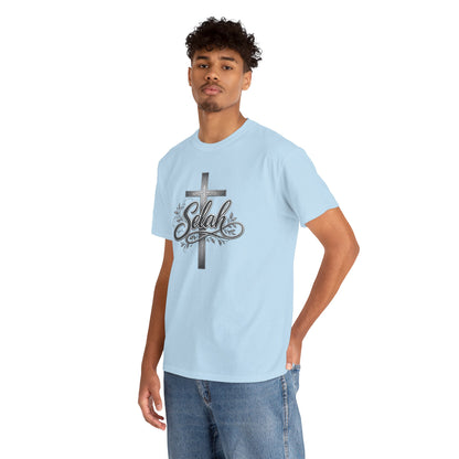 Selah Cross Tee — Men's Christian T‑Shirt