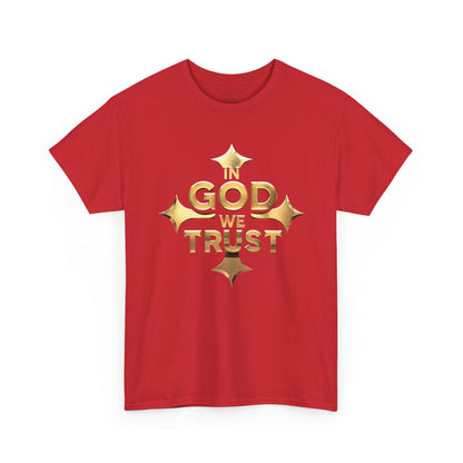 In God We Trust (Gold)- Men's Christian T-Shirt