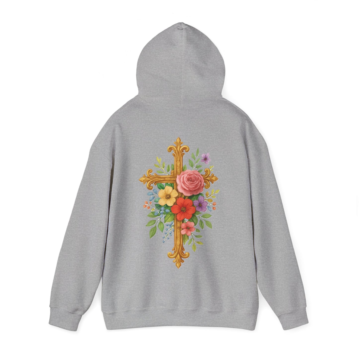 Floral Cross Women’s Hoodie – Wrapped in His Love