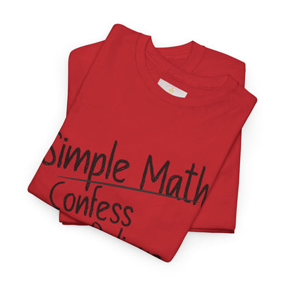 Simple Math of Salvation - Women’s Christian T-Shirt (Black Chalk)