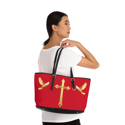 Faith, Peace, and Renewal Shoulder Bag in Red