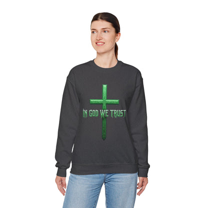 In God We Trust (Matrix)– Women’s Christian Sweatshirt