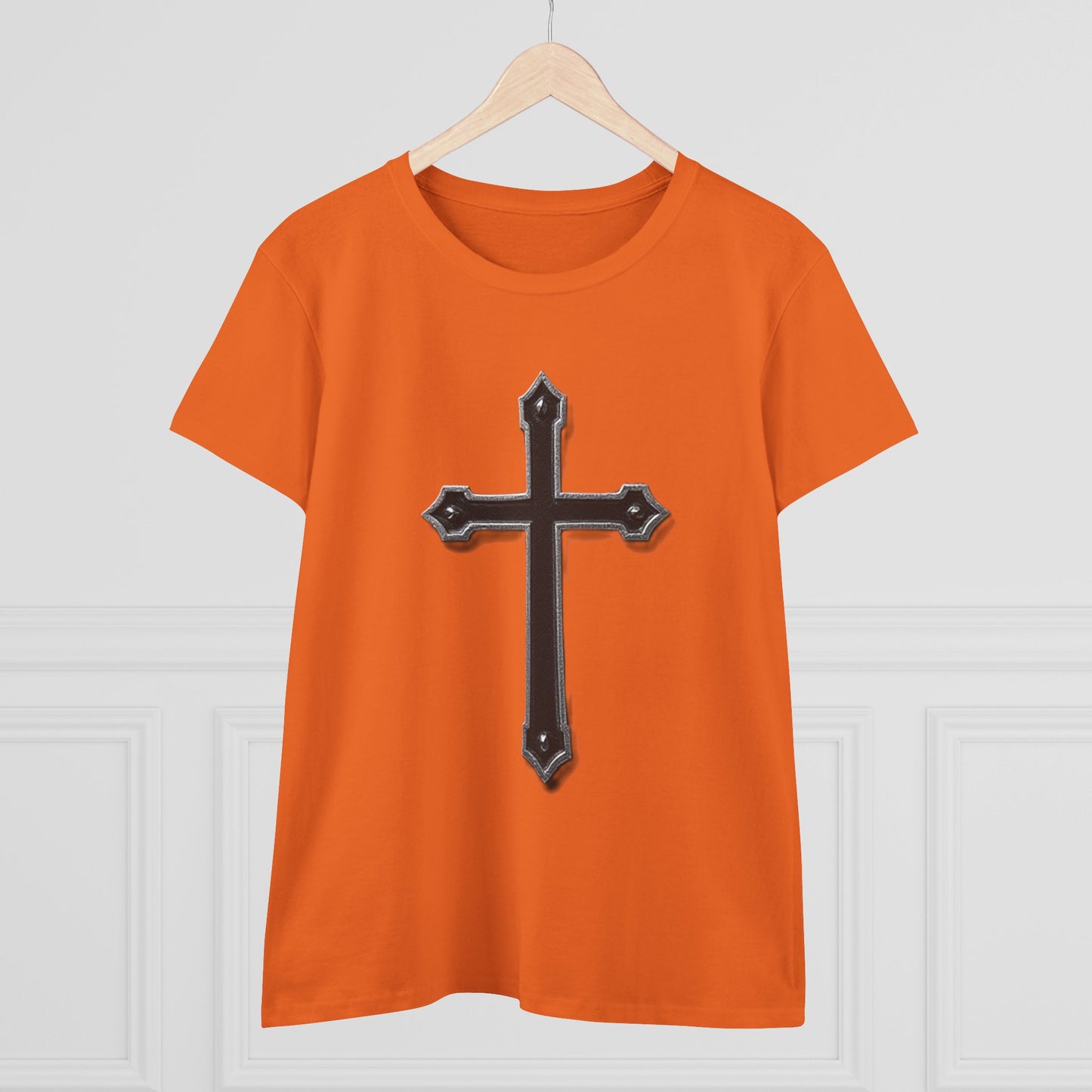 Warrior’s Black Cross Women’s Christian T-Shirt | Ephesians 6:11