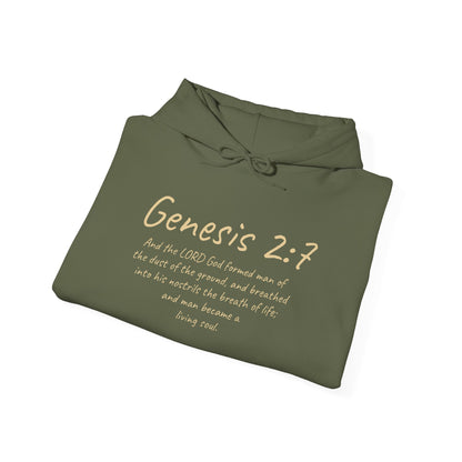 Formed from the Dust (Light Lettering) | Men’s Christian Hoodie with Genesis 2:7