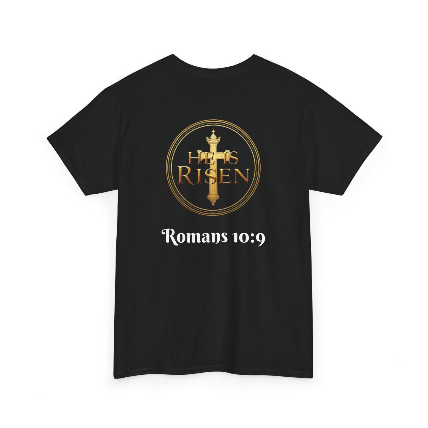 Jesus Is Lord / He Is Risen Christian Tee – Men’s Bold Faith Statement (White Lettering)
