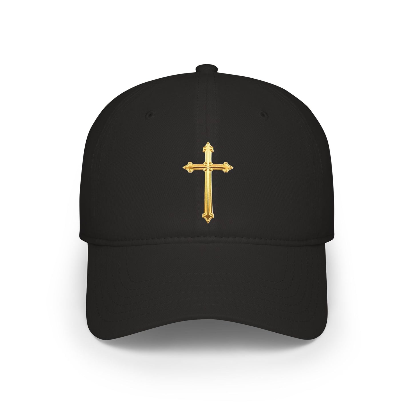 Gold Cross Baseball Cap – Faith-Inspired Adjustable Hat