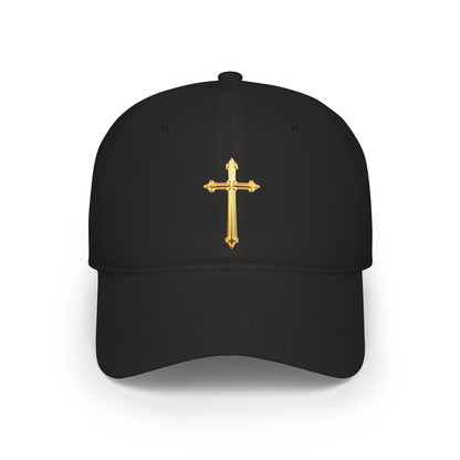Gold Cross Baseball Cap – Faith-Inspired Adjustable Hat