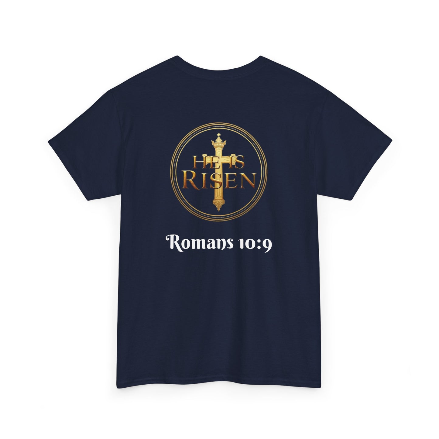 Jesus Is Lord / He Is Risen Christian Tee – Men’s Bold Faith Statement (White Lettering)