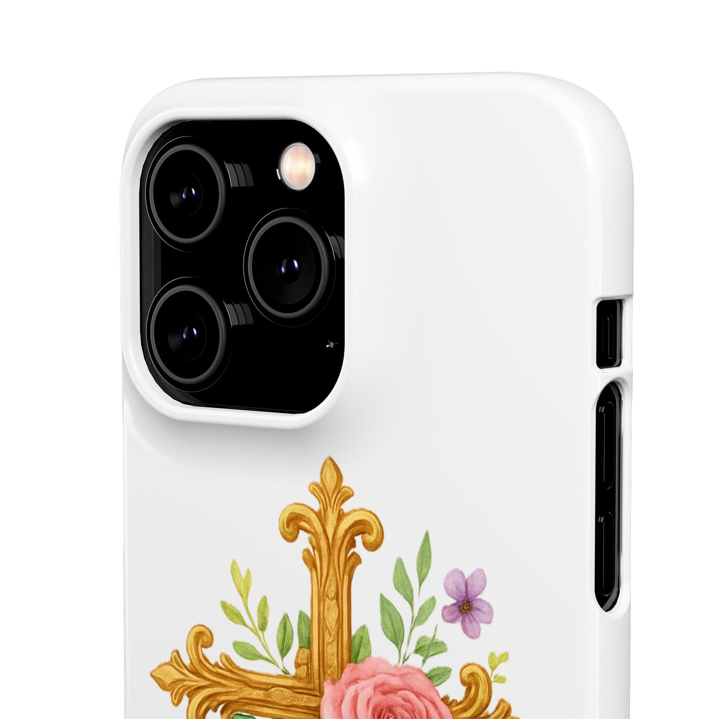 Floral Cross Snap Case for iPhone – Faith in Bloom
