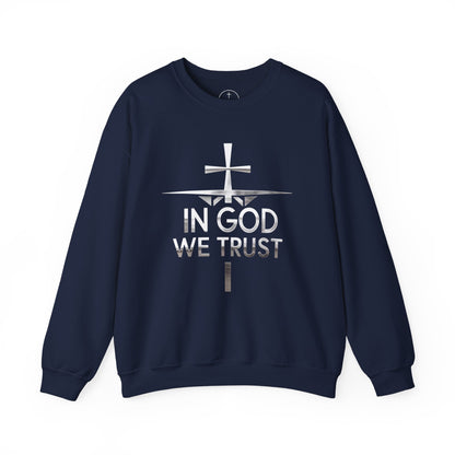 In God We Trust (Silver Ed.) - Men’s Christian Sweatshirt