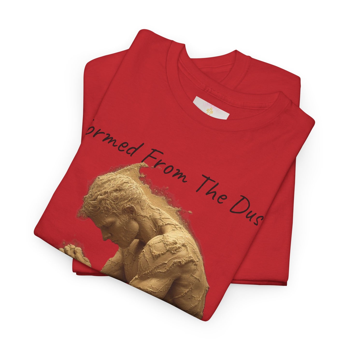 Formed from the Dust | Men’s Christian T-Shirt with Genesis 2:7 (Dark Lettering)