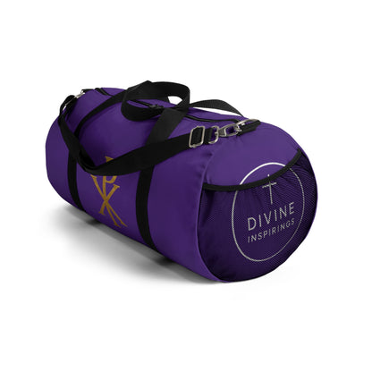 Christ’s Victory Duffle Bag in Purple – Chi Rho Symbol