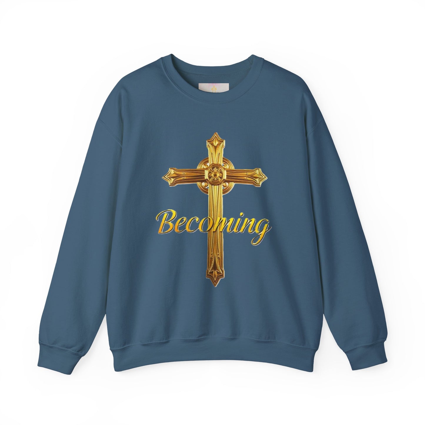 Becoming Men’s Faith Sweatshirt – Light Lettering (Philippians 1:6)