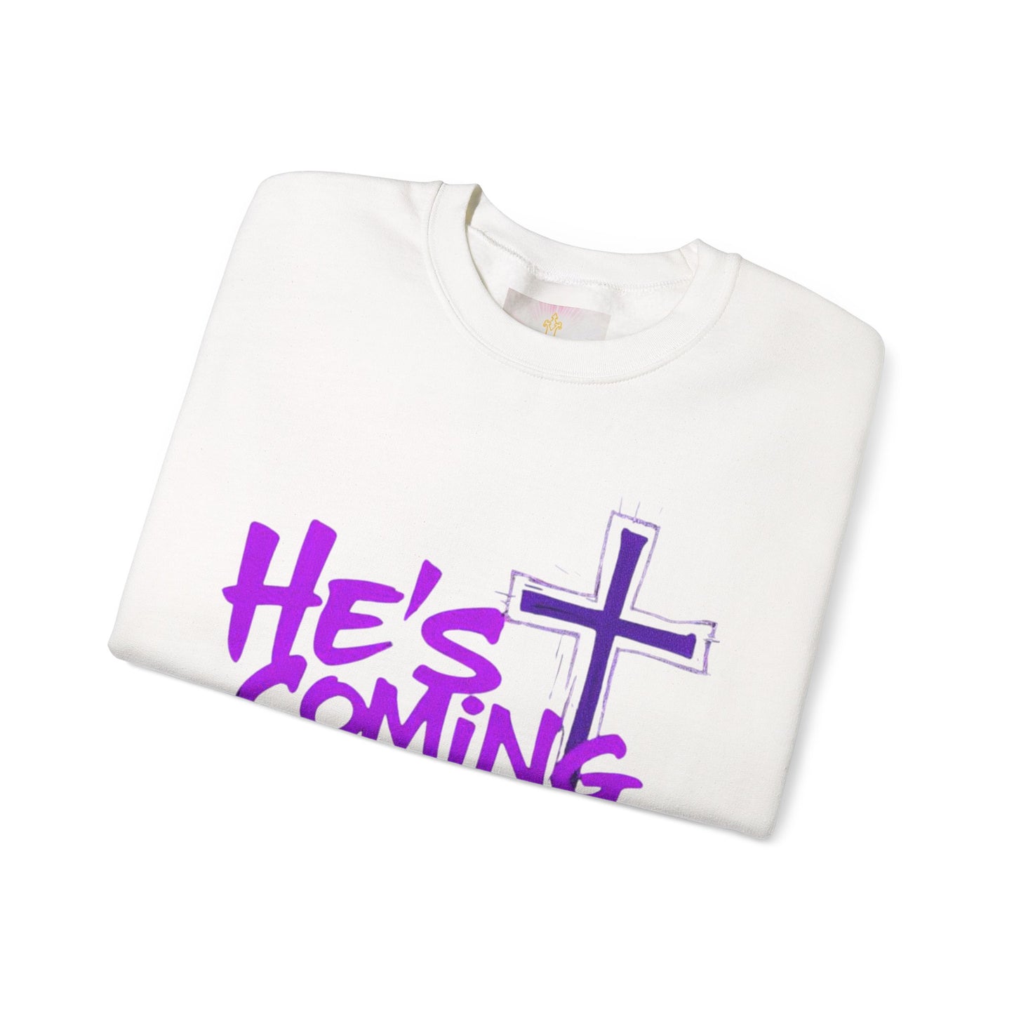 He’s Coming - Women's Bold Christian Sweatshirt