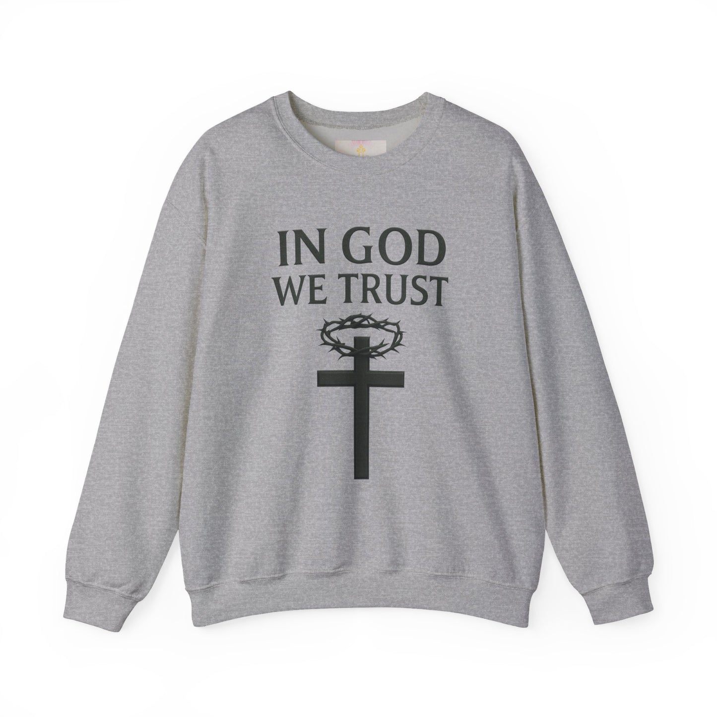 Unshaken Trust – In God We Trust Men’s Christian Sweatshirt