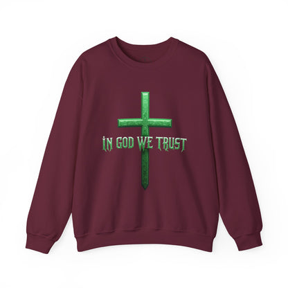 In God We Trust (Matrix)– Women’s Christian Sweatshirt
