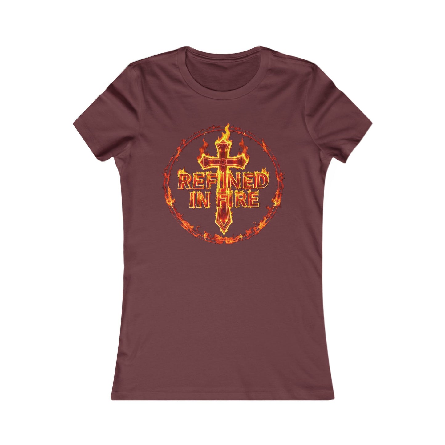 Refined in Fire Women’s Favorite Christian Tee – Purified by Faith