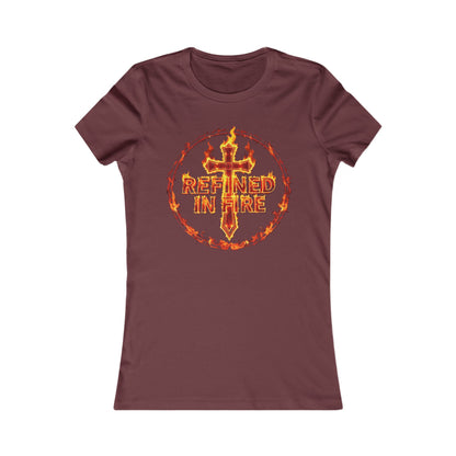 Refined in Fire Women’s Favorite Christian Tee – Purified by Faith