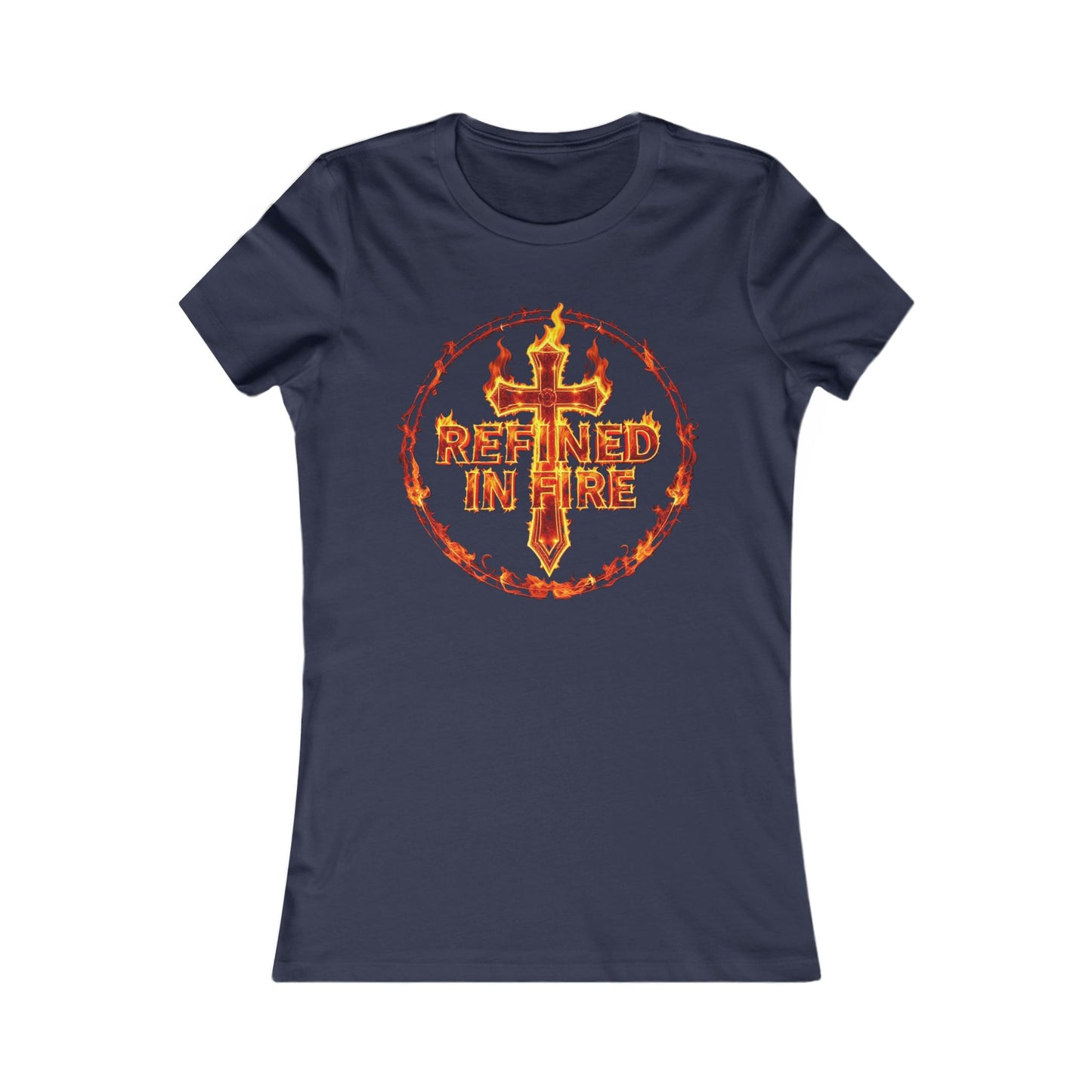 Refined in Fire Women’s Favorite Christian Tee – Purified by Faith