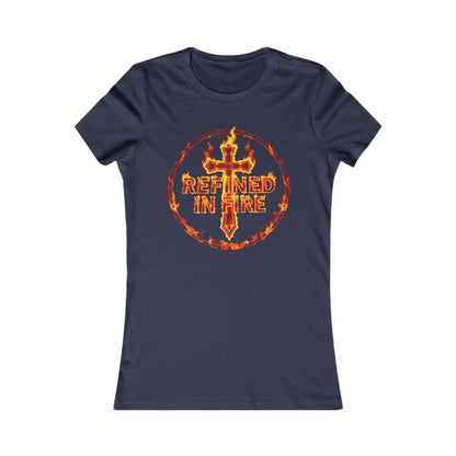 Refined in Fire Women’s Favorite Christian Tee – Purified by Faith