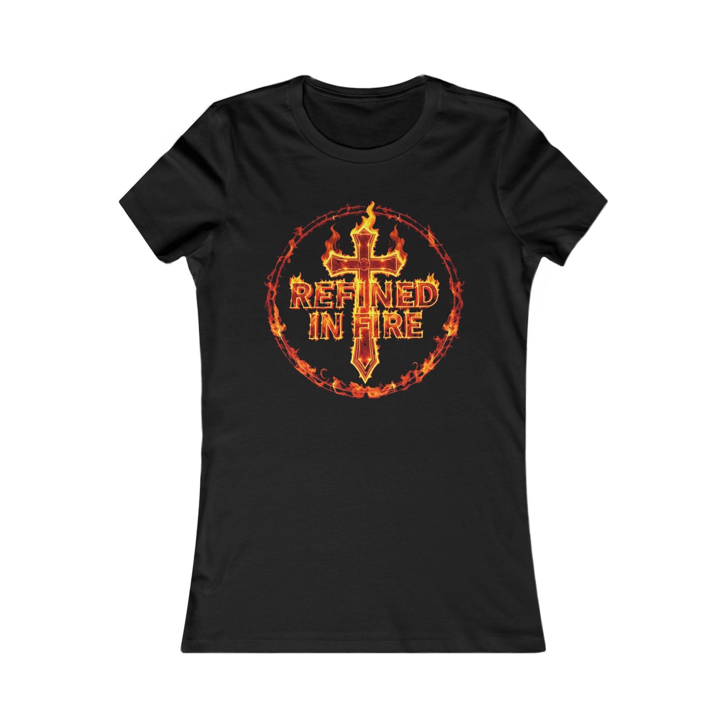 Refined in Fire Women’s Favorite Christian Tee – Purified by Faith