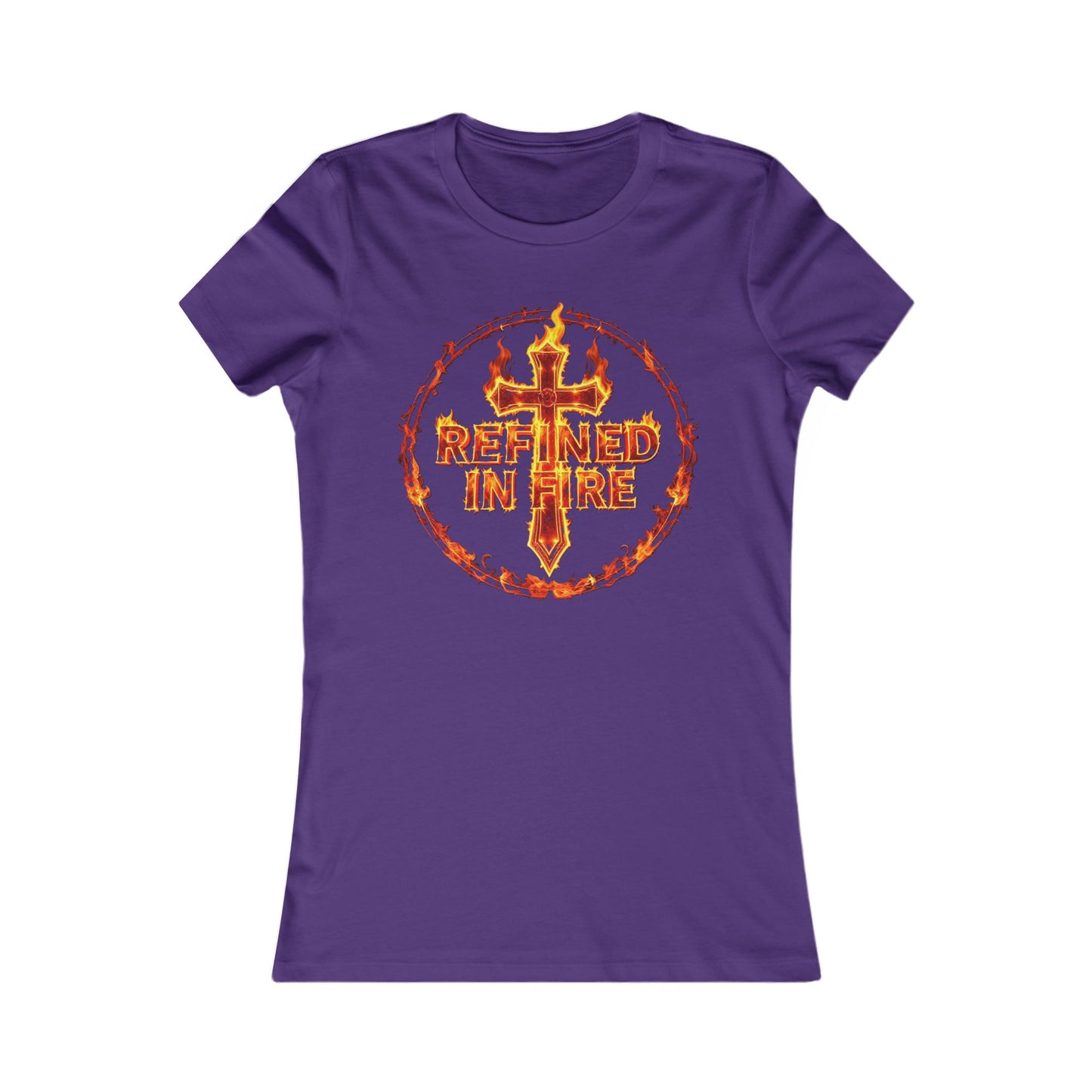 Refined in Fire Women’s Favorite Christian Tee – Purified by Faith