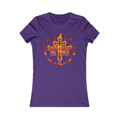 Refined in Fire Women’s Favorite Christian Tee – Purified by Faith