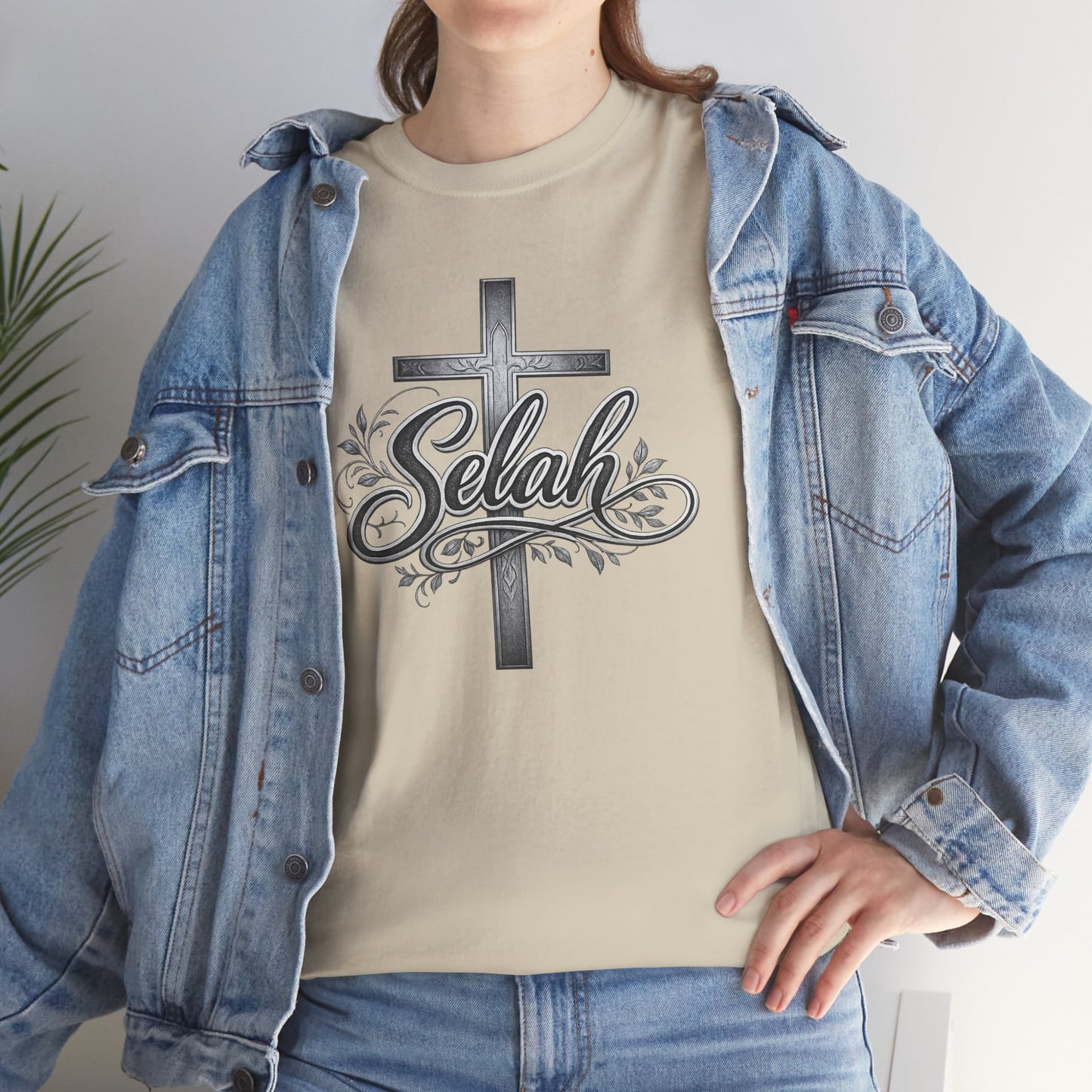 Selah Cross Tee — Men's Christian T‑Shirt