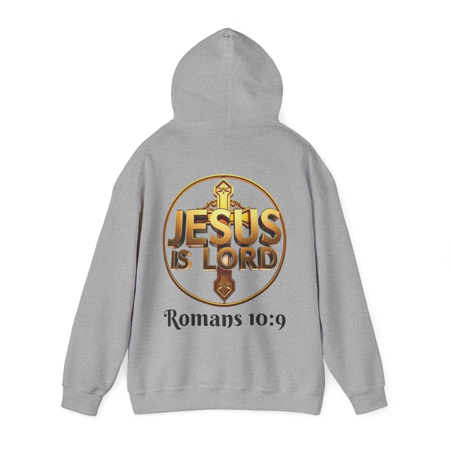 Jesus Is Lord Christian Hoodie – Men’s Bold Faith Streetwear (Dark Lettering)