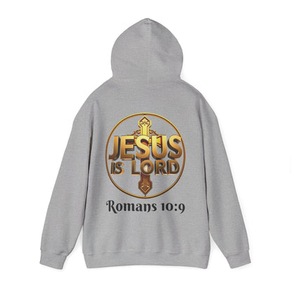 Jesus Is Lord Christian Hoodie – Men’s Bold Faith Streetwear (Dark Lettering)