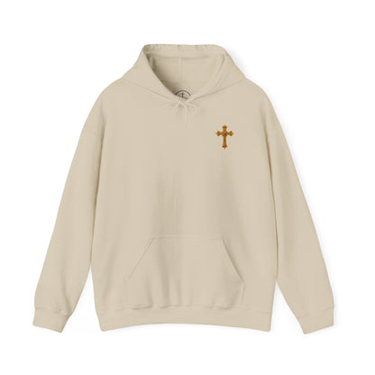 He Is Risen Men's Christian Hoodie (Dark Lettering)