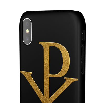 Black Chi Rho Snap Case for iPhone – The Way, Truth & Life