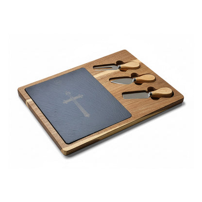 Cross of Blessings” Charcuterie Board – Scripture-Inspired