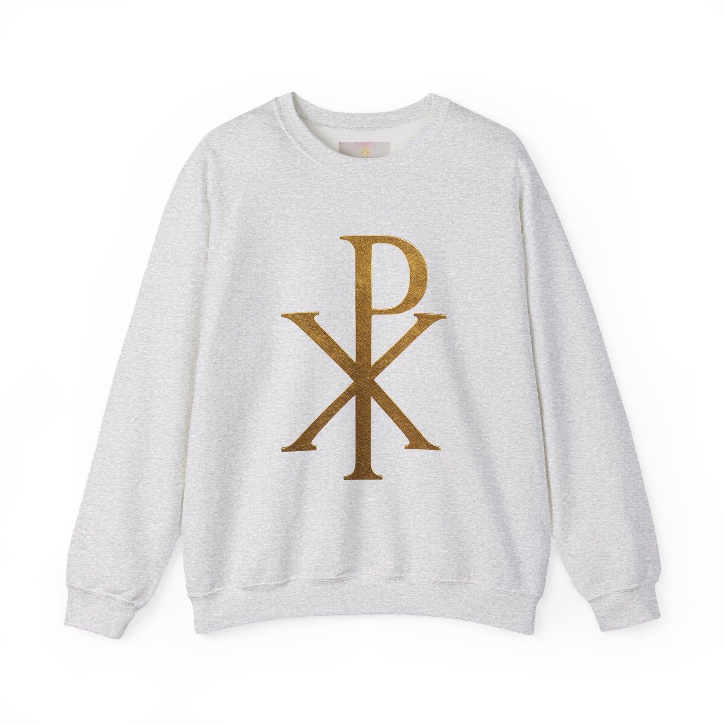 Divine Comfort – Women’s Gold Chi Rho Christian Sweatshirt