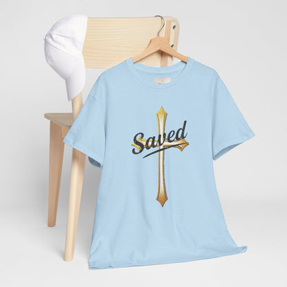 Saved Men's Tee – Christian Faith Apparel with Bold Design