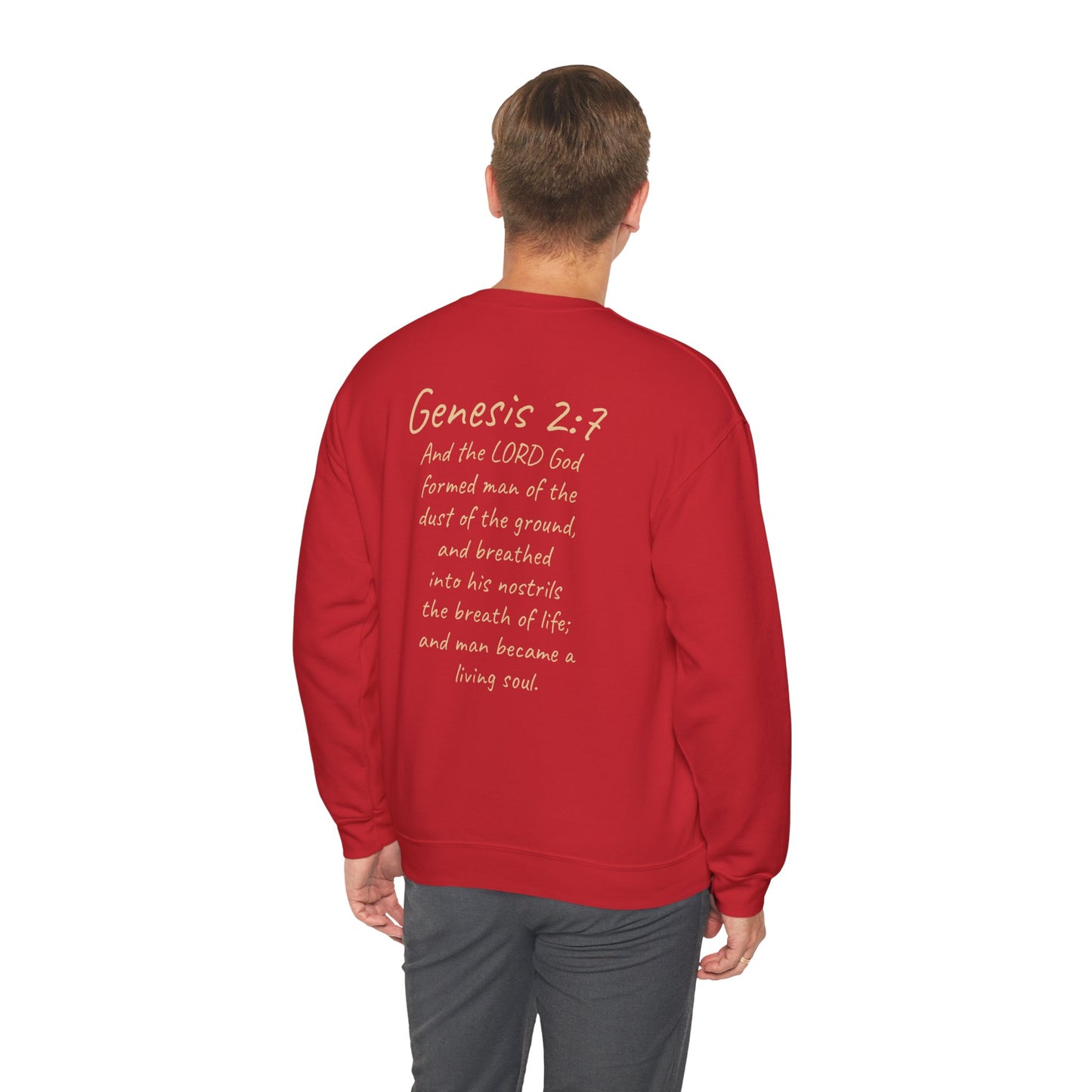 Formed from the Dust (Light Lettering) - Men’s Christian Sweatshirt