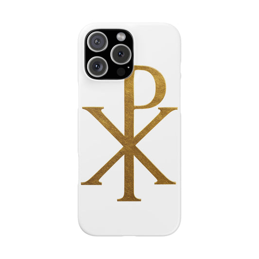 White Chi Rho Snap Case for iPhone – The Way, Truth & Life
