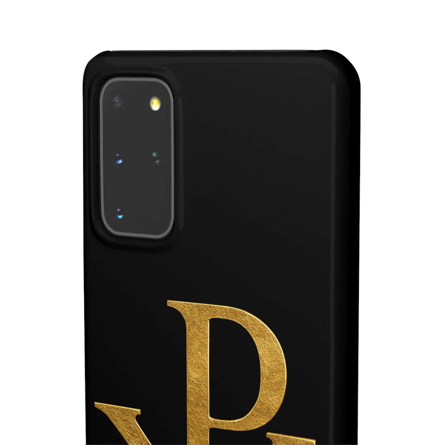 Our Eternal Hope in Christ - Black Chi Rho Snap Case for Samsung