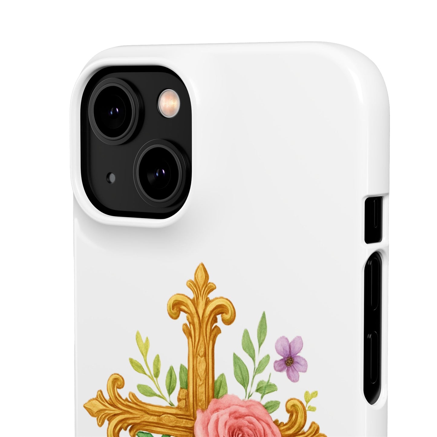 Floral Cross Snap Case for iPhone – Faith in Bloom