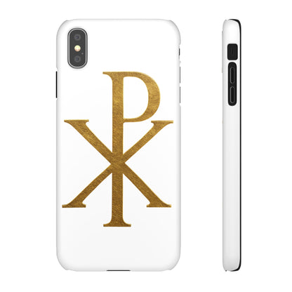 White Chi Rho Snap Case for iPhone – The Way, Truth & Life