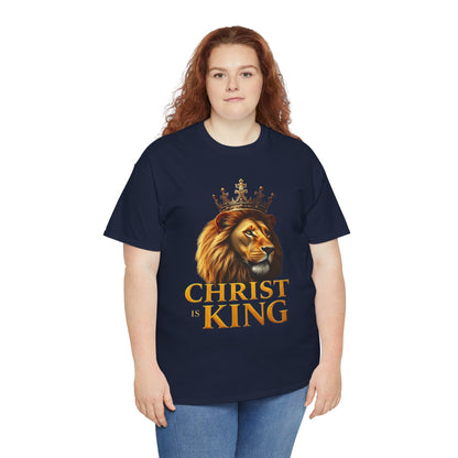 Christ Is King – Lion & Cross Women’s Christian Tee