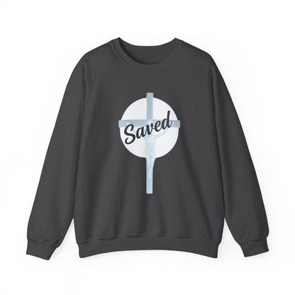Saved - Men's Christian Sweatshirt of Faith